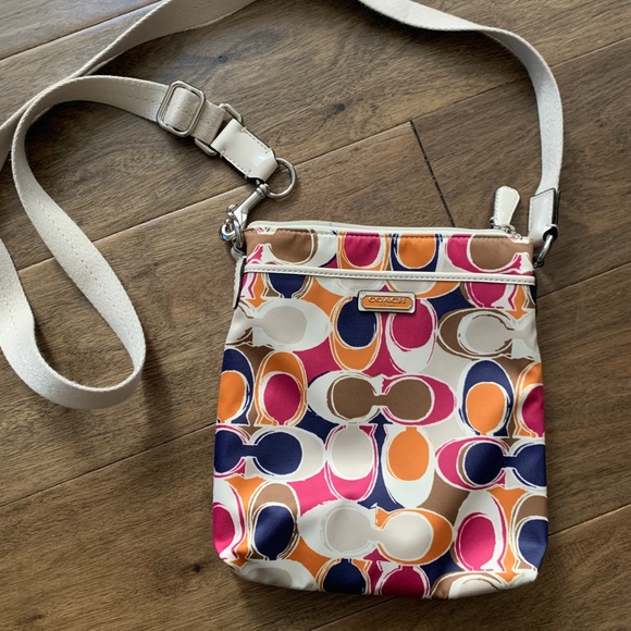 Coach Satin Mongram Crossbody - Picture 2 of 5